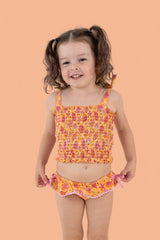 SHELLO SUMMER DREAM SMOCKED TANKINI TWO PIECE SWIM SUIT from DREAM BIG LITTLE CO