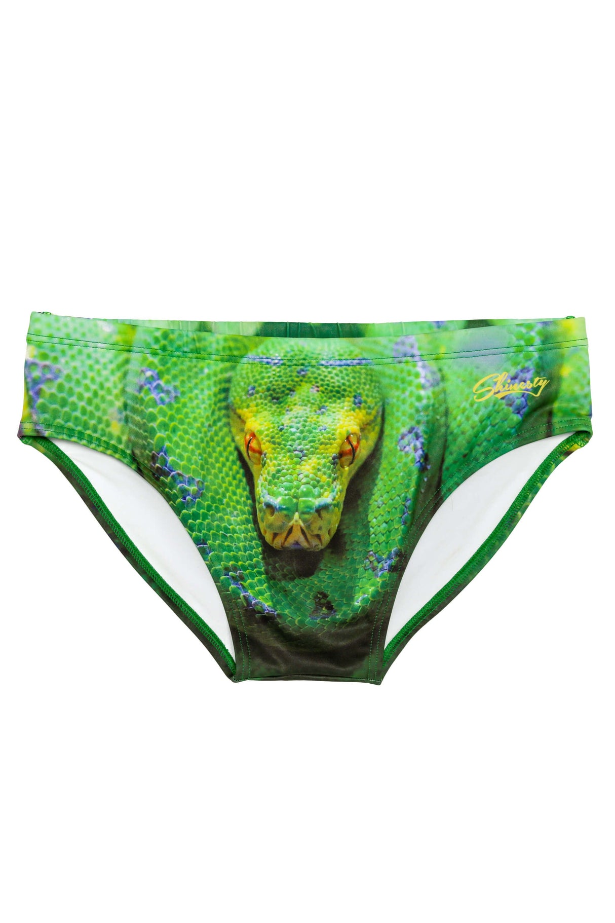 Corwin's Constrictor Snake Print Swim Brief from Shinesty