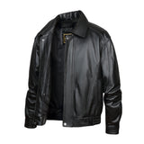 REED Men's American Style Bomber Genuine Leather Jacket - Imported from Reed Leather