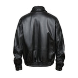 REED Men's American Style Bomber Genuine Leather Jacket - Imported from Reed Leather