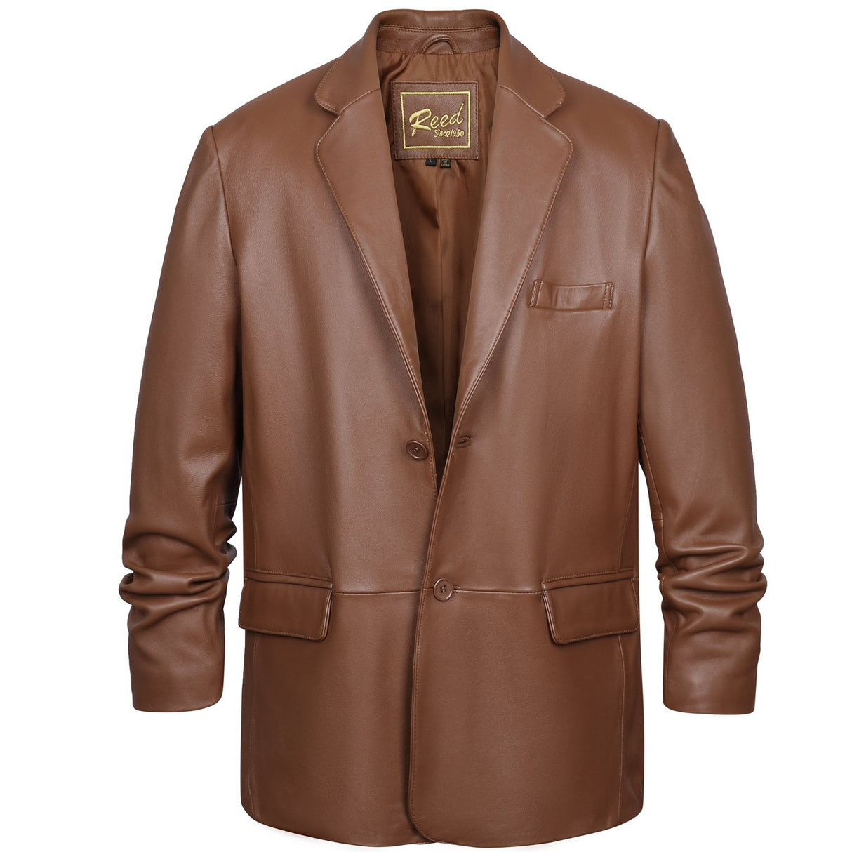 REED Men's Premium Lambskin Leather Blazer Sports Jacket (Imported) from Reed Leather