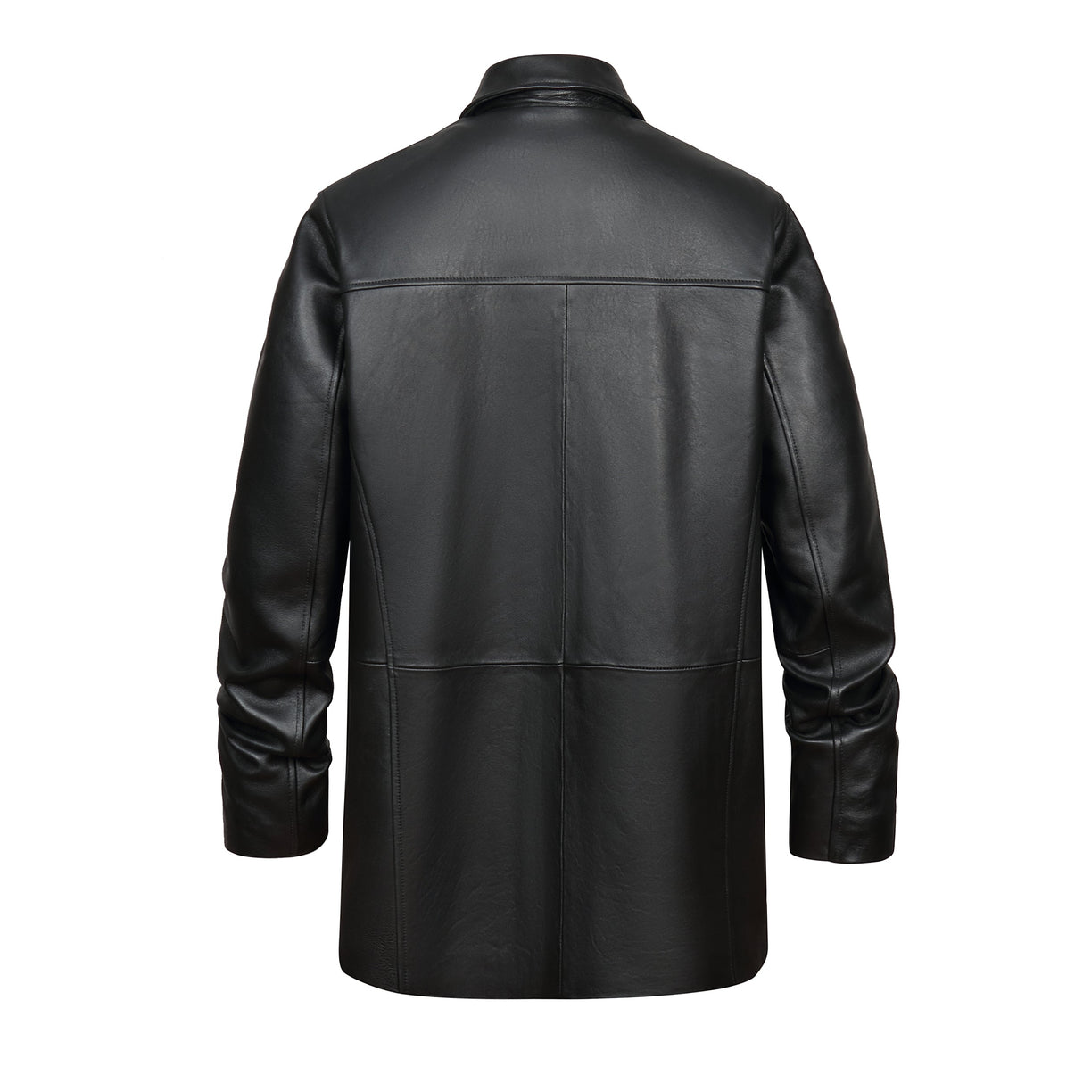 REED EST. 1950 Men's Jacket Genuine Lambskin Leather Four Button Car Coat - Imported from Reed Leather