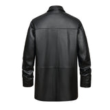REED EST. 1950 Men's Jacket Genuine Lambskin Leather Four Button Car Coat - Imported from Reed Leather