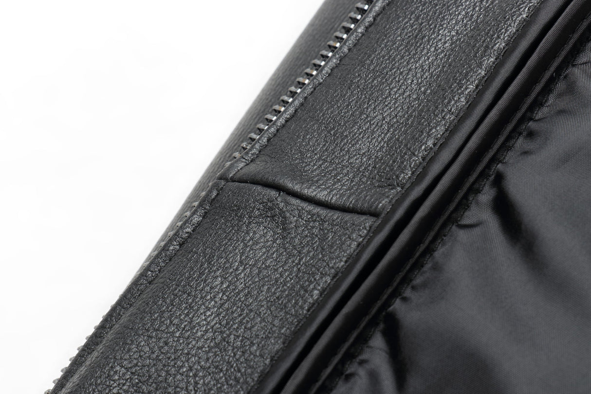 REED Men's Premium Leather Aviator Bomber Jacket - Imported from Reed Leather