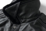 REED Men's Premium Leather Aviator Bomber Jacket - Imported from Reed Leather