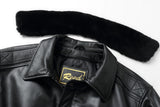 REED Men's Premium Leather Aviator Bomber Jacket - Imported from Reed Leather