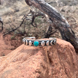 Moon Phases Cuff Bracelet | Turquoise from Hiouchi Jewels