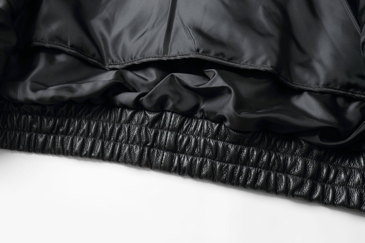 REED Men's American Style Bomber Genuine Leather Jacket - Imported from Reed Leather