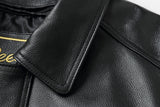 REED Men's American Style Bomber Genuine Leather Jacket - Imported from Reed Leather