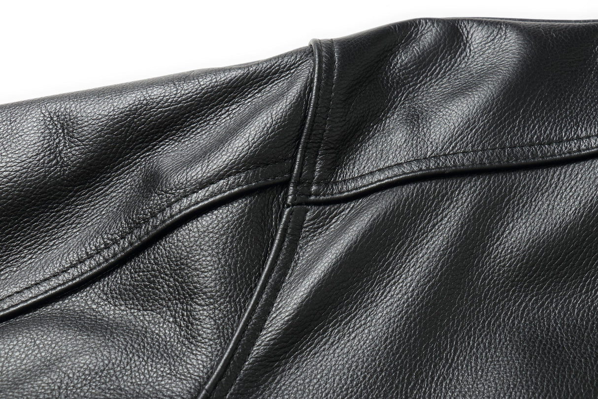REED Men's American Style Bomber Genuine Leather Jacket - Imported from Reed Leather