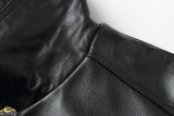 REED Men's American Style Bomber Genuine Leather Jacket - Imported from Reed Leather