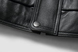 REED Men's American Style Bomber Genuine Leather Jacket - Imported from Reed Leather