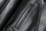 REED Men's American Style Bomber Genuine Leather Jacket - Imported from Reed Leather