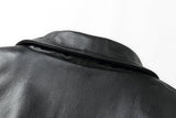 REED Men's American Style Bomber Genuine Leather Jacket - Imported from Reed Leather