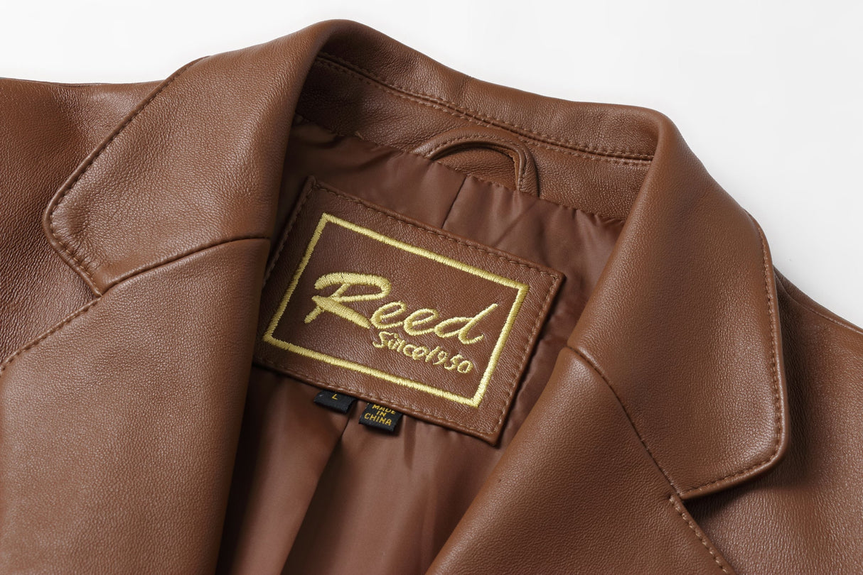 REED Men's Premium Lambskin Leather Blazer Sports Jacket (Imported) from Reed Leather