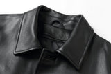 REED EST. 1950 Men's Jacket Genuine Lambskin Leather Four Button Car Coat - Imported from Reed Leather