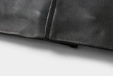 REED EST. 1950 Men's Jacket Genuine Lambskin Leather Four Button Car Coat - Imported from Reed Leather