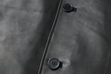 REED EST. 1950 Men's Jacket Genuine Lambskin Leather Four Button Car Coat - Imported from Reed Leather