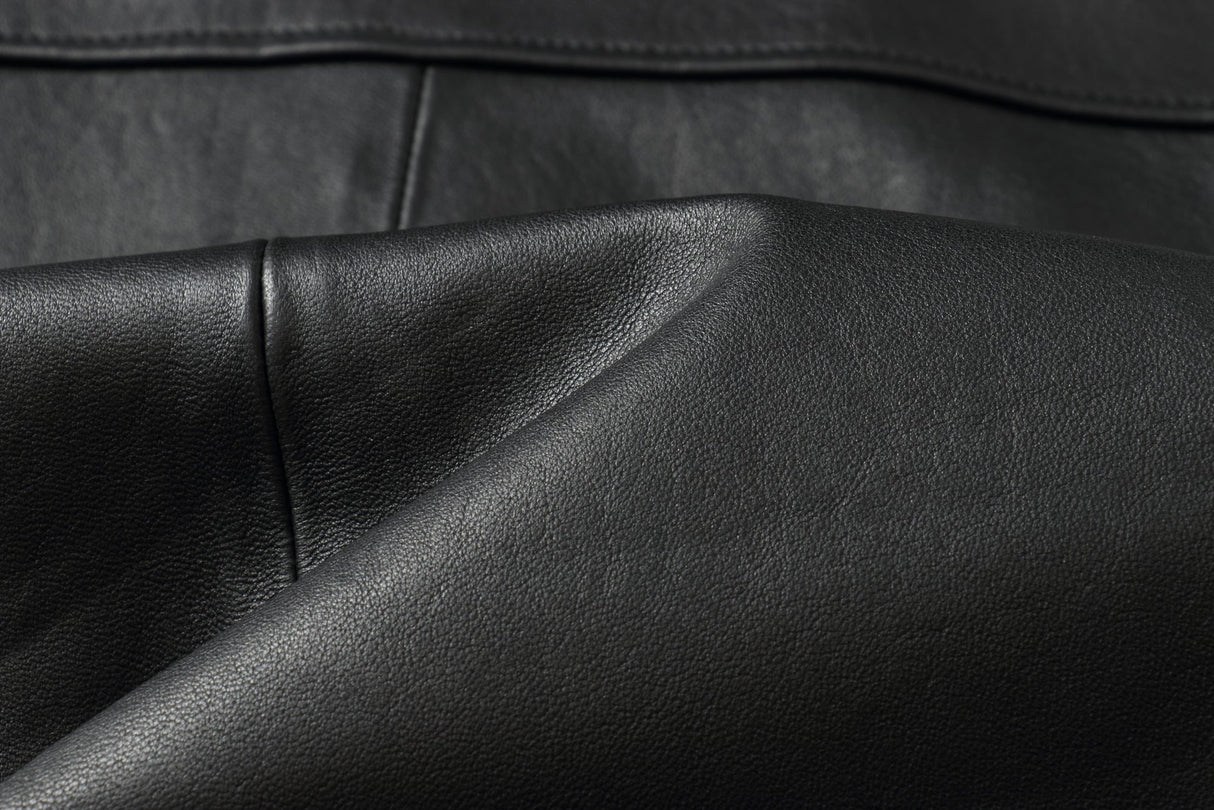 REED EST. 1950 Men's Jacket Genuine Lambskin Leather Four Button Car Coat - Imported from Reed Leather