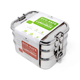 STAINLESS STEEL LUNCH BOX, 3 TIER Leak Proof, 3 COMPARTMENTS, 75 OZ from ecozoi