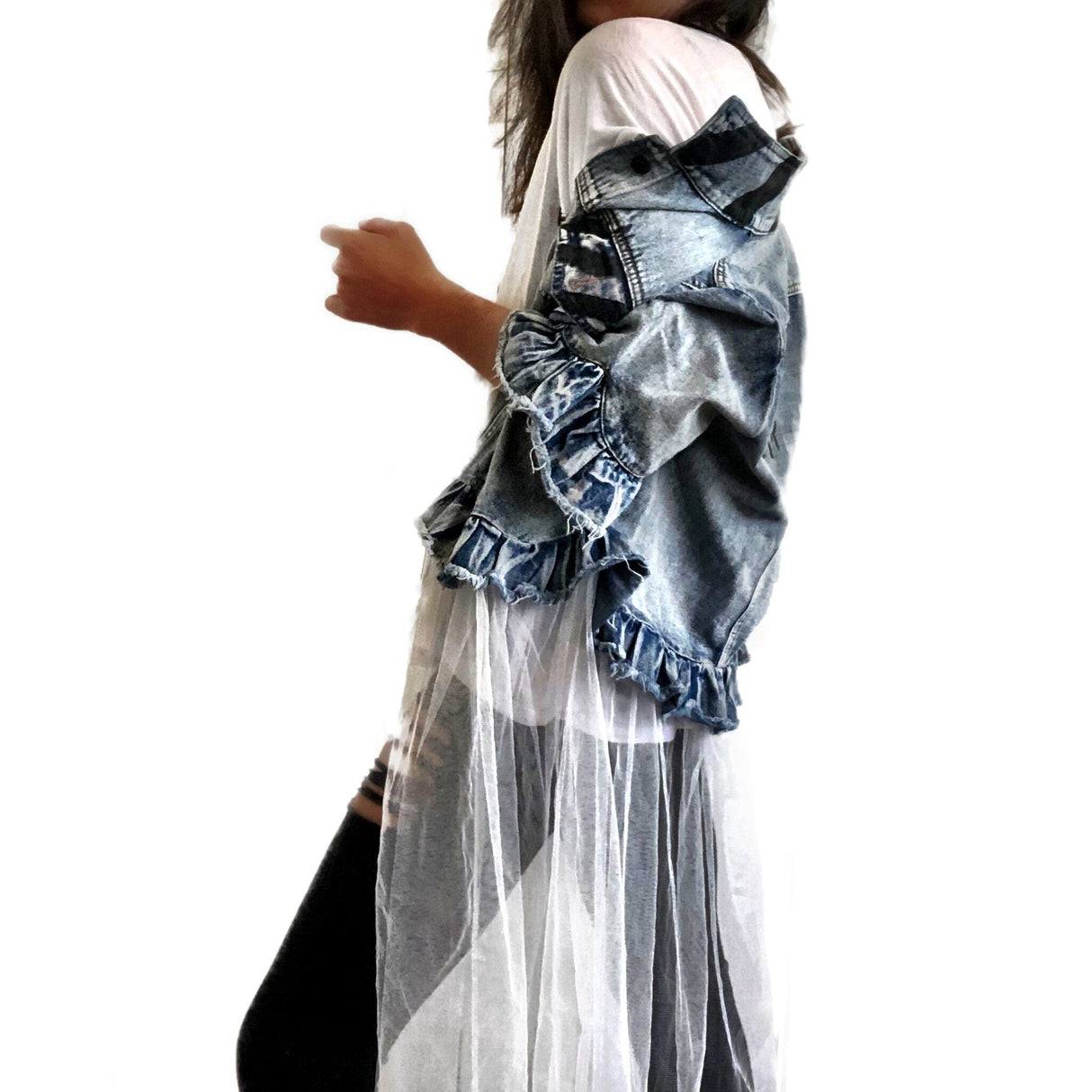 'ART?' DENIM JACKET from Wren + Glory