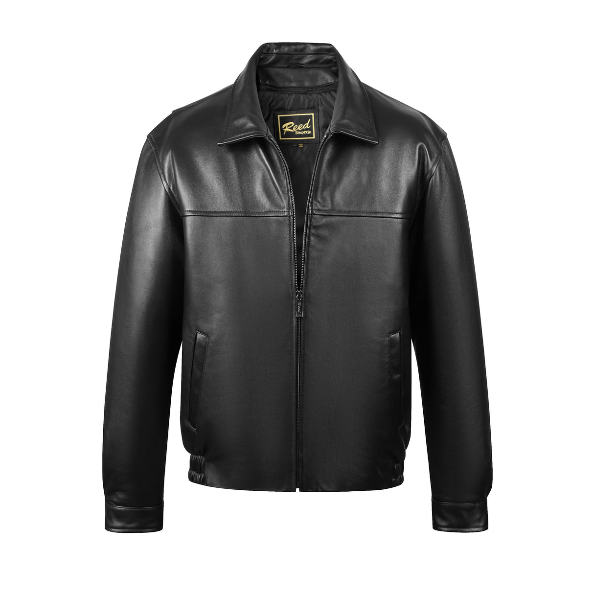 REED Men's New Zealand Lambskin Leather Jacket - Imported from Reed Leather