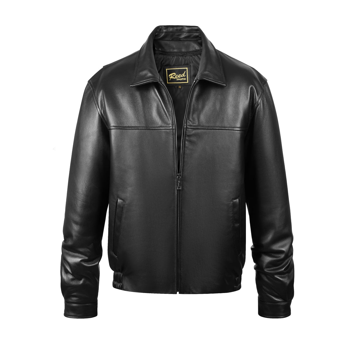REED Men's New Zealand Lambskin Leather Jacket - Imported from Reed Leather