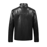 REED EST. 1950 Men's Jacket Genuine Lambskin Leather Stand UP Collar Winners Coat - Imported from Reed Leather