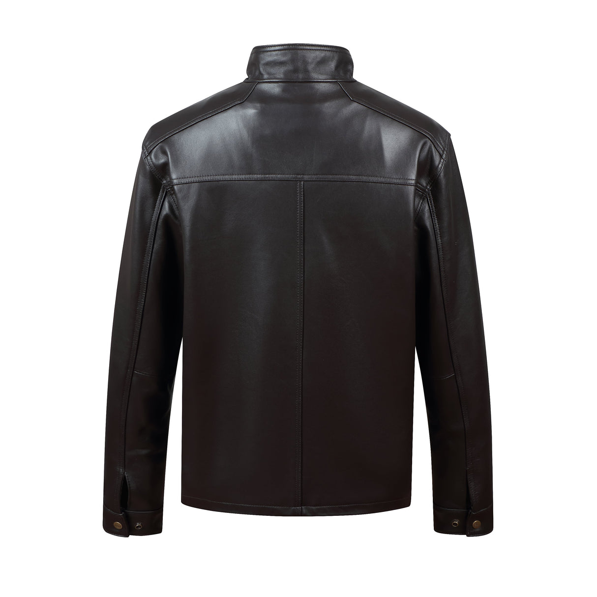 REED EST. 1950 Men's Jacket Genuine Lambskin Leather Stand UP Collar Winners Coat - Imported from Reed Leather