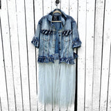 'ART?' DENIM JACKET from Wren + Glory