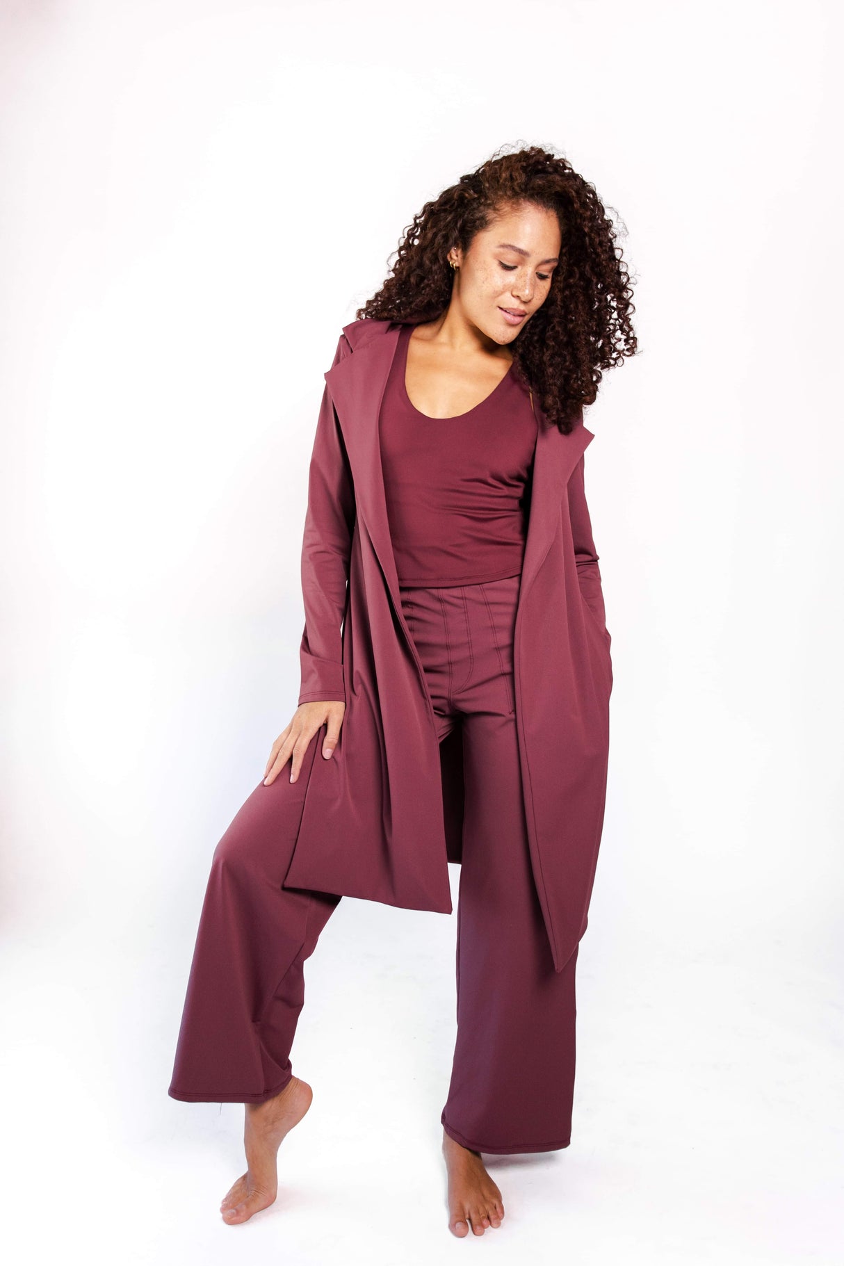 Ultimate Trouser - Maroon from Yoga Democracy