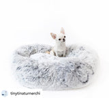 Mr. Peanut's 28" OrthoPlush® Pet Bed - Snowflake White Two Tone from Mr. Peanut's Pet Carriers