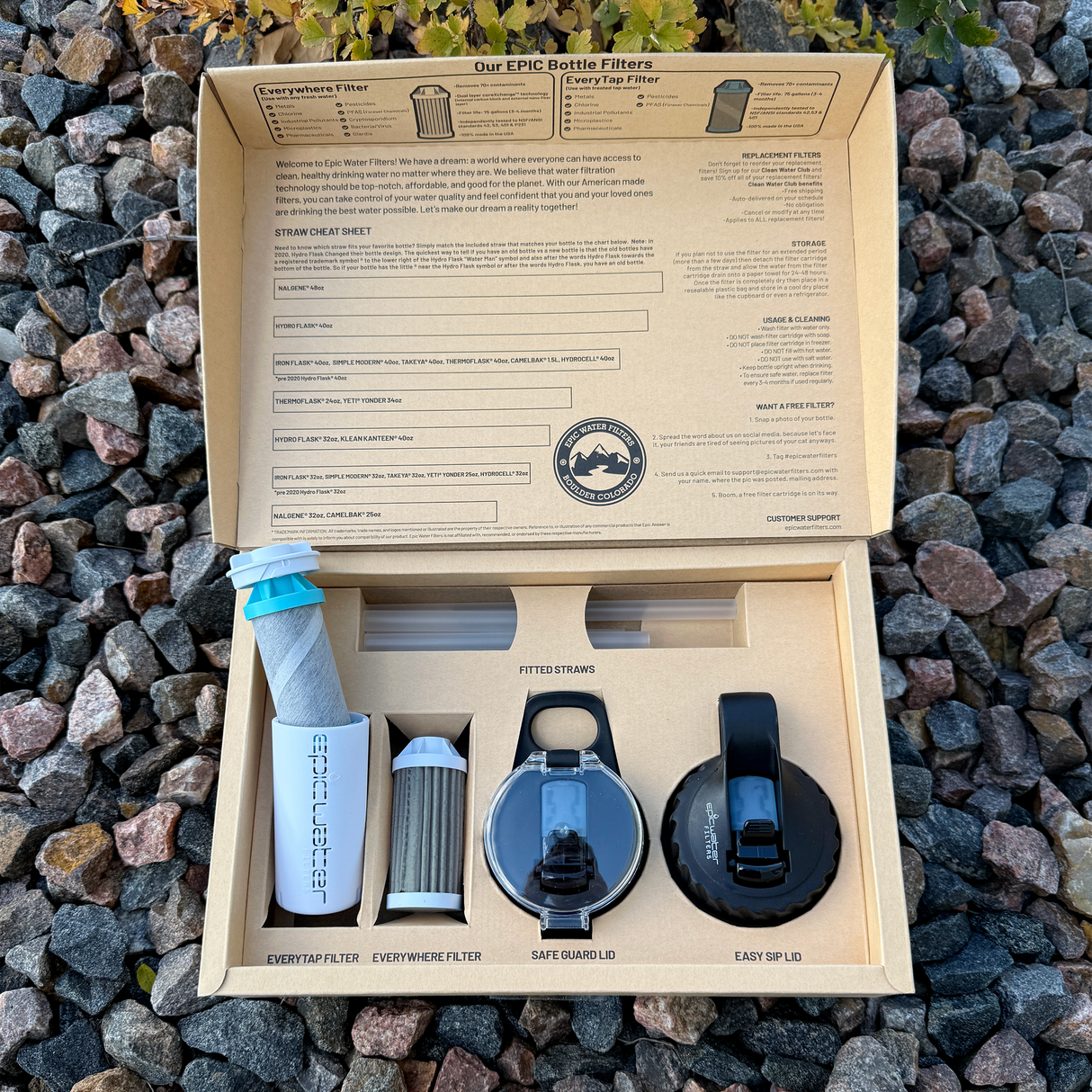 The Answer 2.0 | Compatible With Hydro Flask, Nalgene, and More! from Epic Water Filters USA