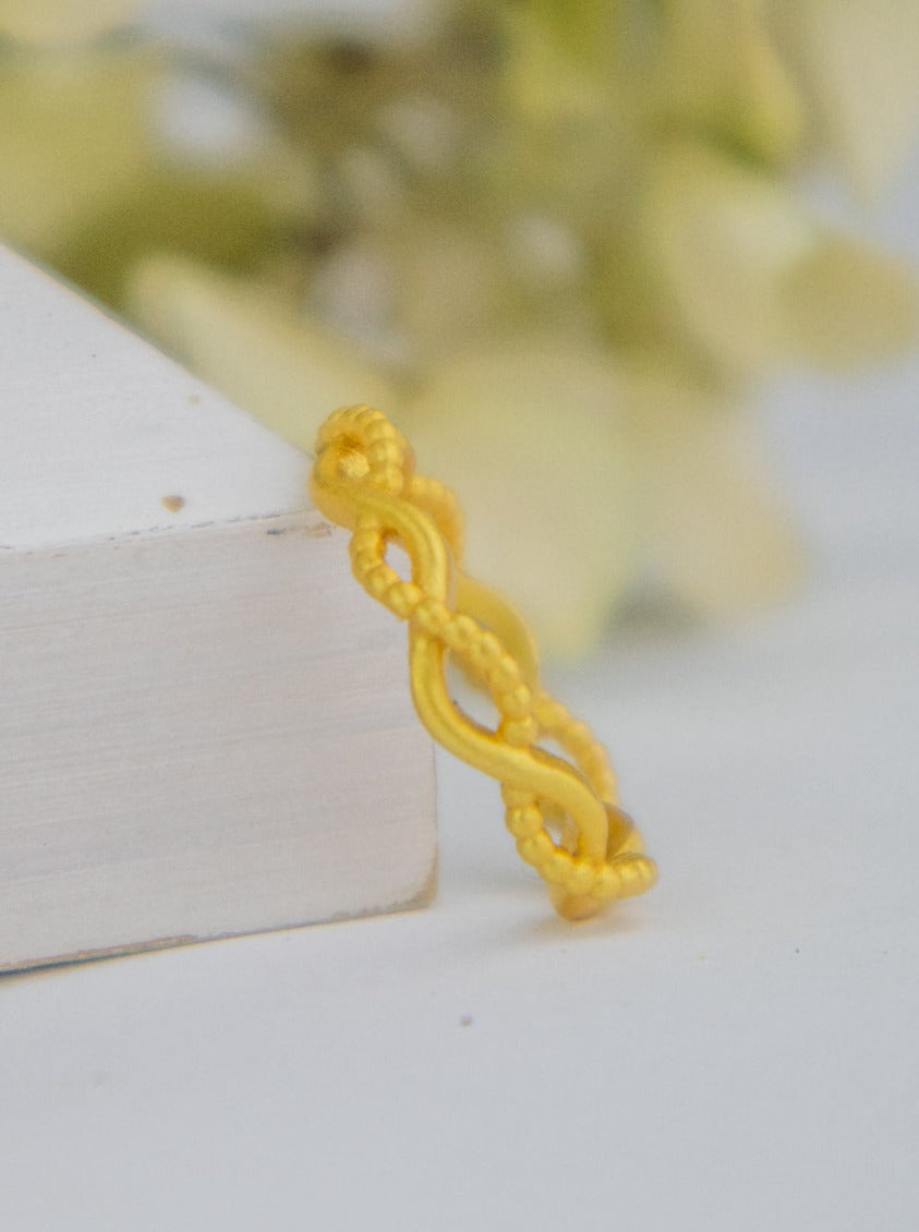 Entwined Rope Ring from Ash & Rose