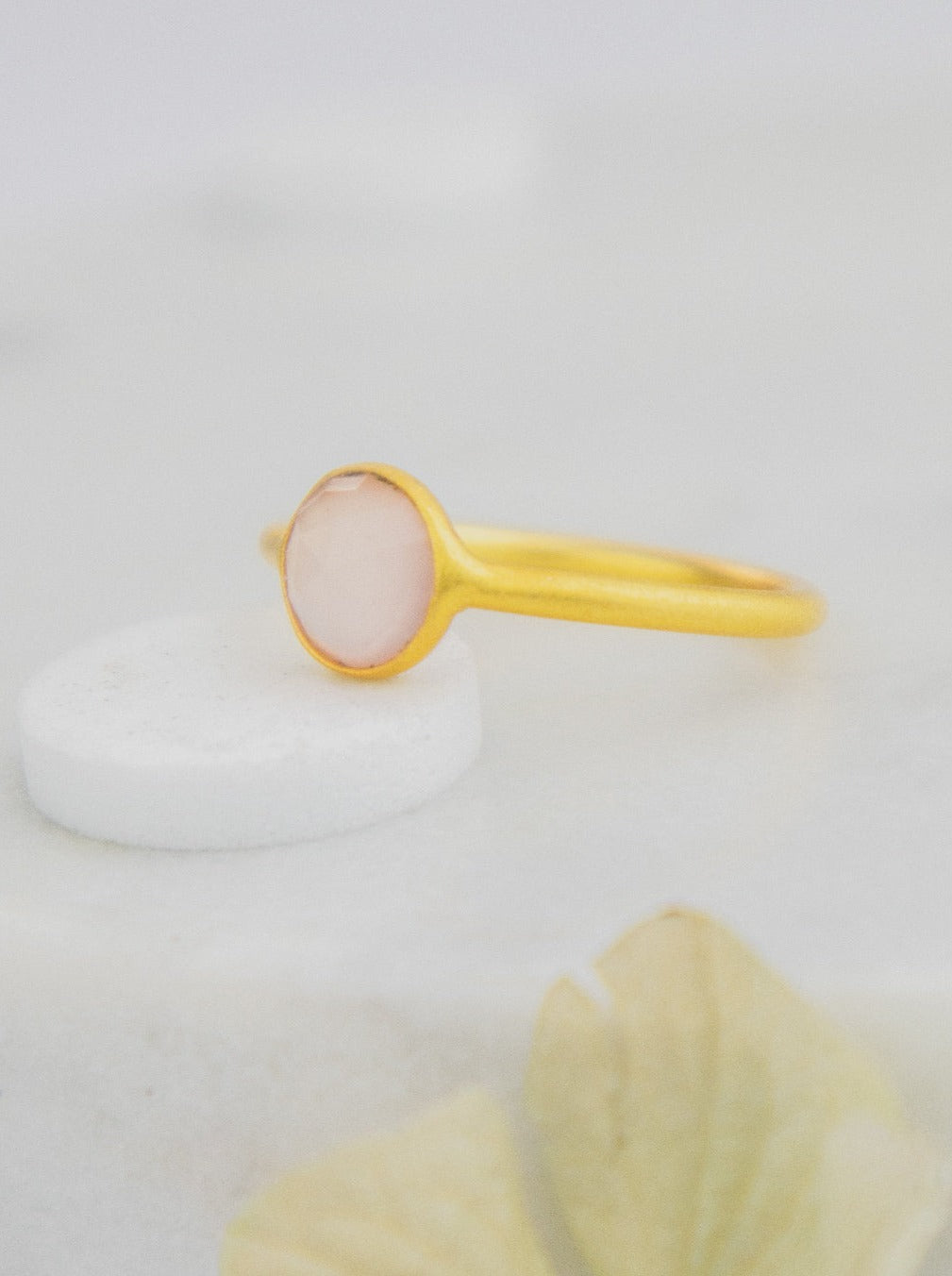 Mini Pebble Ring - Gold from Ash & Rose