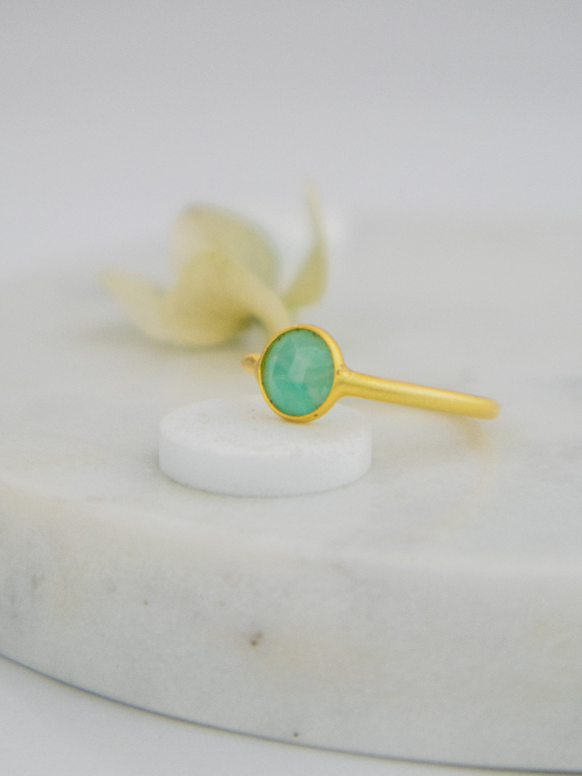 Mini Pebble Ring - Gold from Ash & Rose