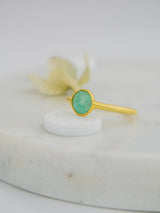Mini Pebble Ring - Gold from Ash & Rose