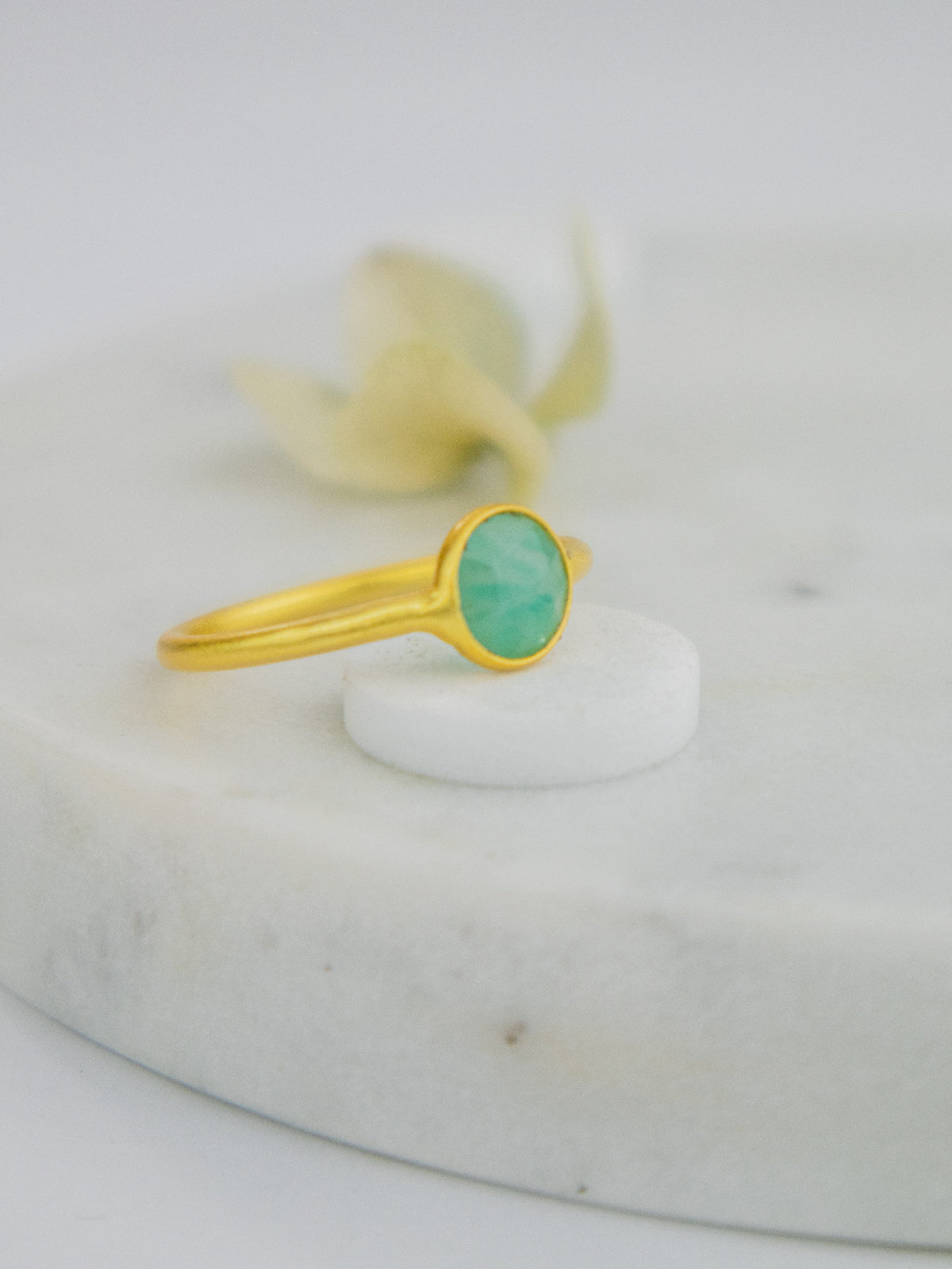 Mini Pebble Ring - Gold from Ash & Rose