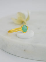 Mini Pebble Ring - Gold from Ash & Rose