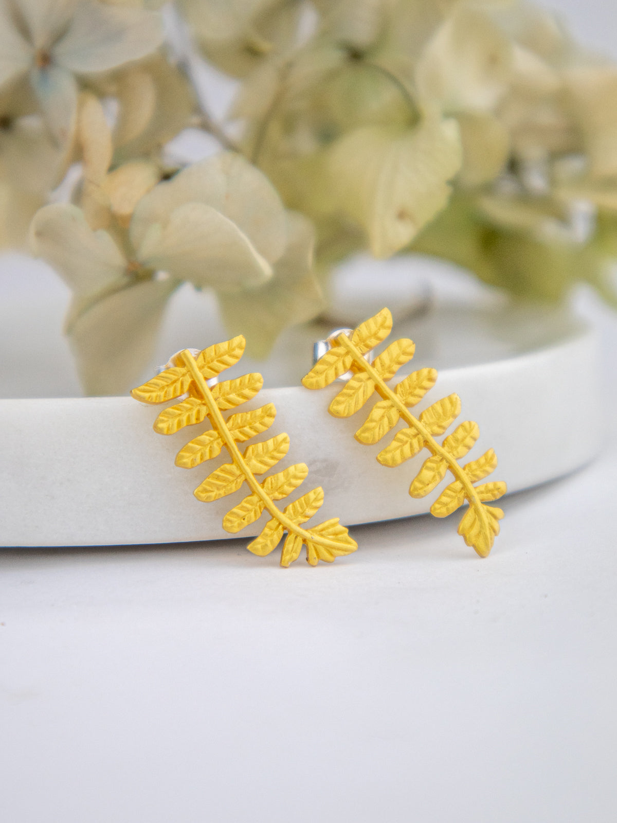Dawnlight Fern Earrings from Ash & Rose