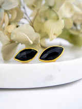 Mila Leaf Earrings - Gold from Ash & Rose