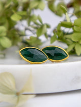 Mila Leaf Earrings - Gold from Ash & Rose