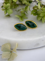 Mila Leaf Earrings - Gold from Ash & Rose