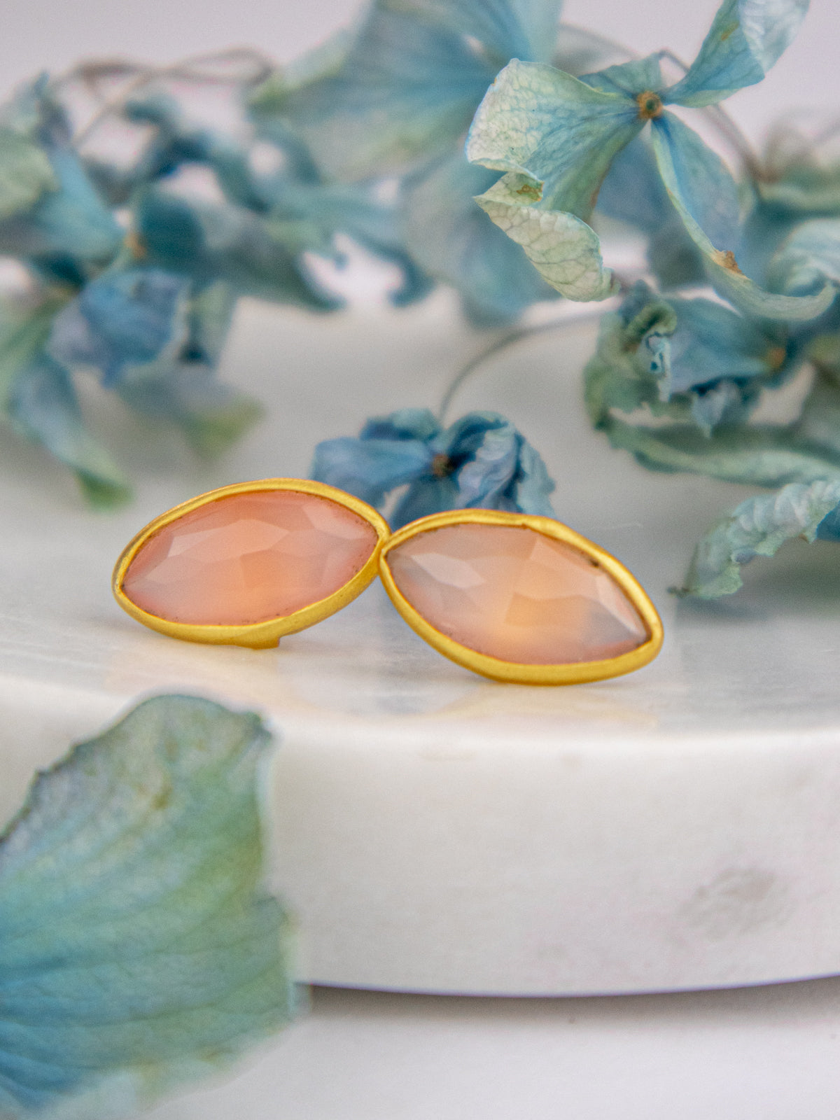 Mila Leaf Earrings - Gold from Ash & Rose