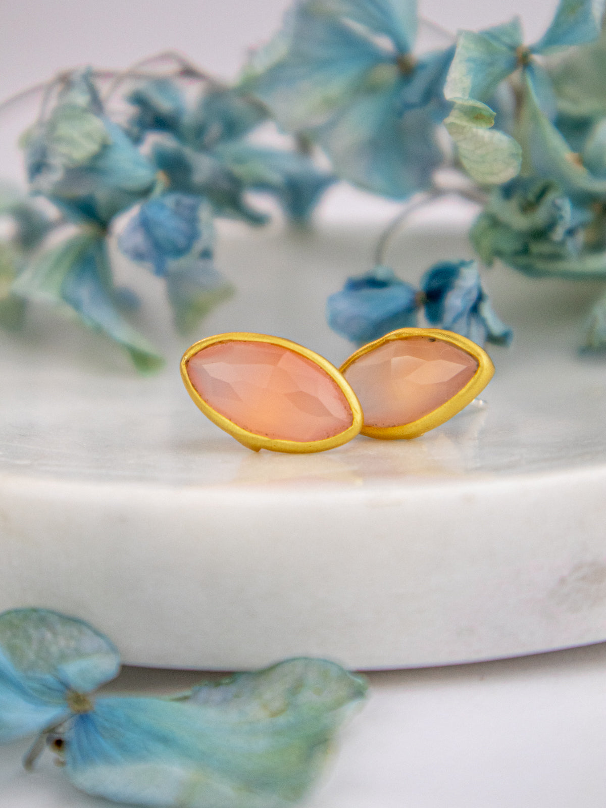 Mila Leaf Earrings - Gold from Ash & Rose