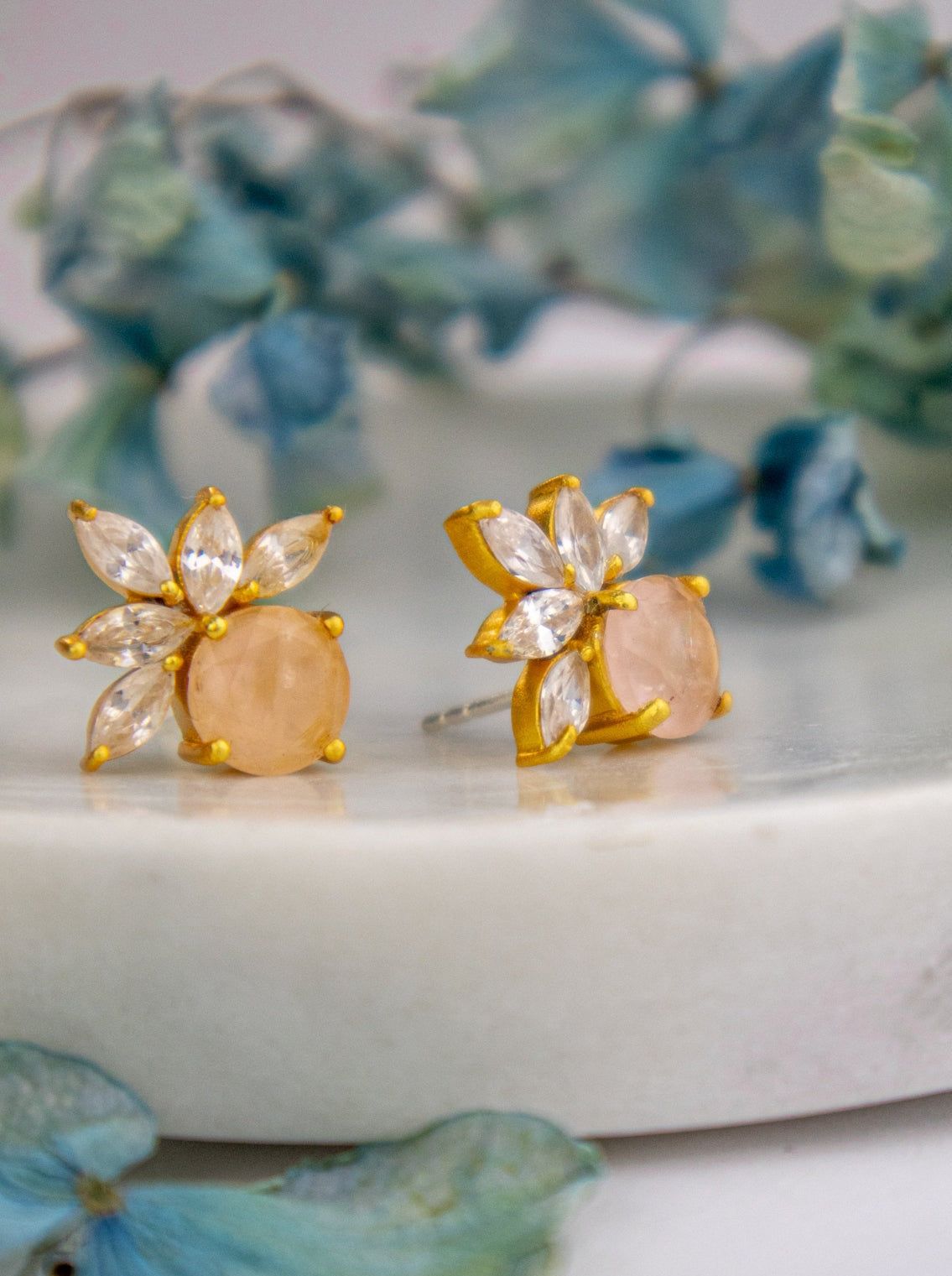 Blooming Fan Studs from Ash & Rose