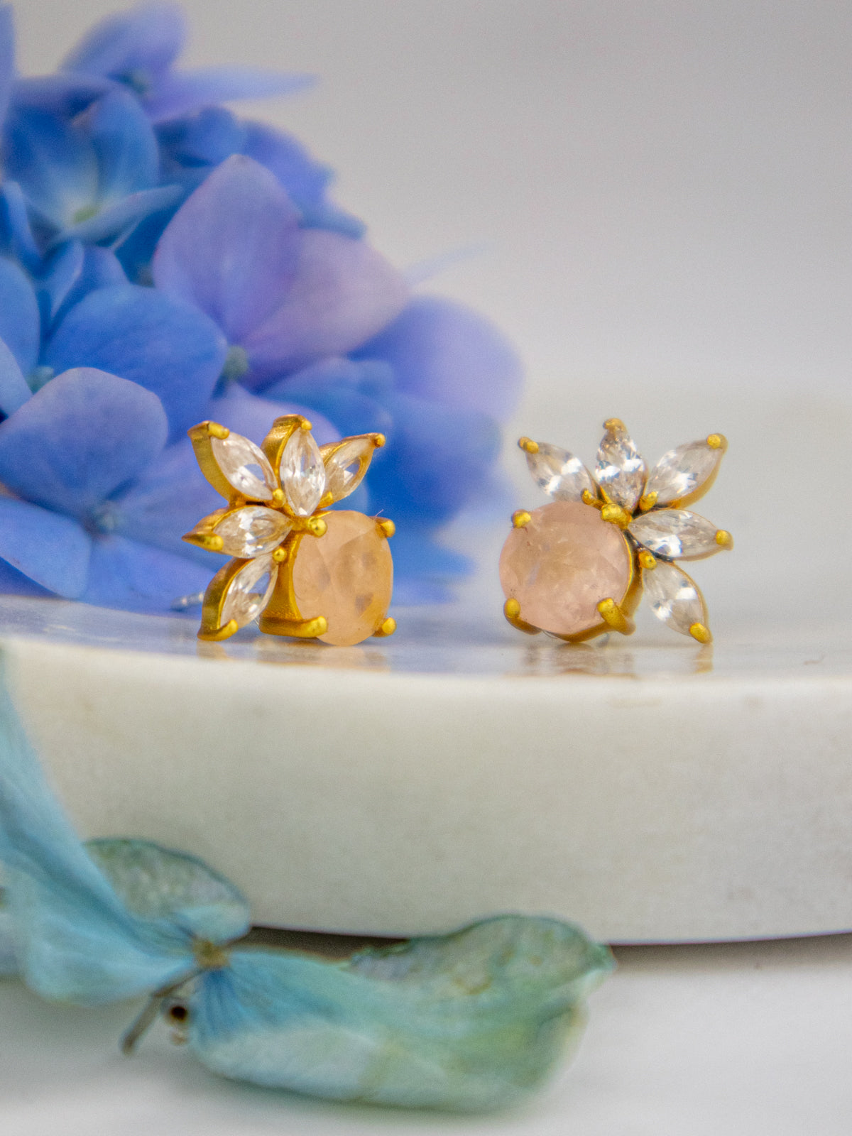 Blooming Fan Studs from Ash & Rose