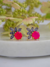 Blooming Fan Studs from Ash & Rose