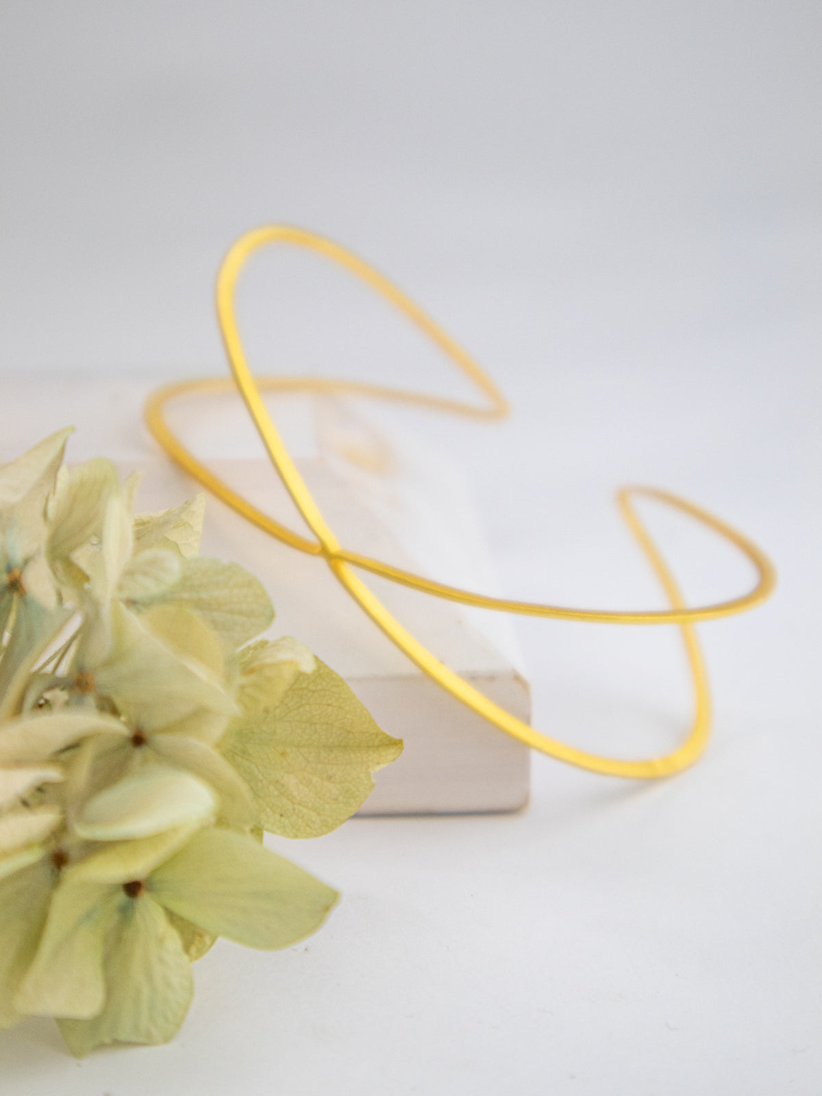 X Leaf Bangle Bracelet from Ash & Rose