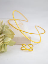 X Leaf Bangle Bracelet from Ash & Rose